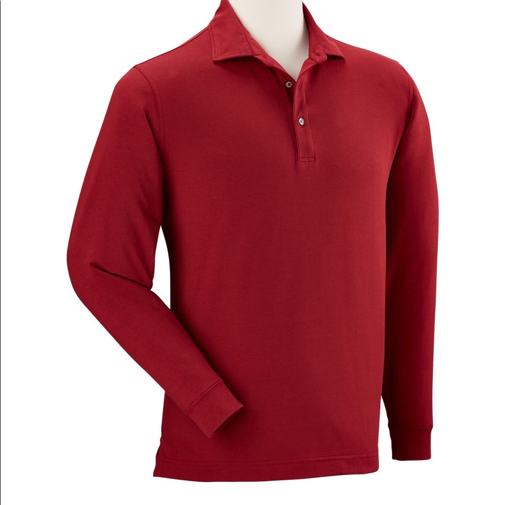Bobby Jones | Liquid Stretch Cotton Long Sleeve Solid Polo Shirt